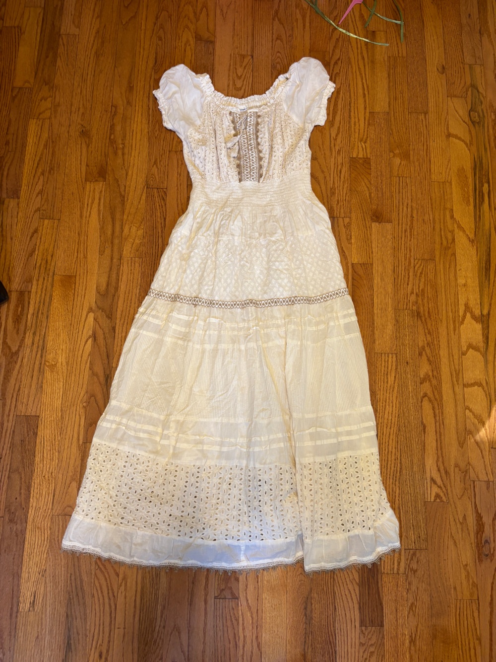 White Eyelet Summer Dress
